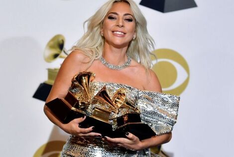 Imagen de Brilló Lady Gaga y fue la gran ganadora de los Grammy