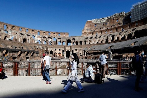 Imagen de Reabrió el Coliseo romano, tras 84 días
