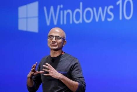 Prensentación en Redmon. Satia Madella, el CEO de Microsoft, revela los detalles del nuevo Windows.
