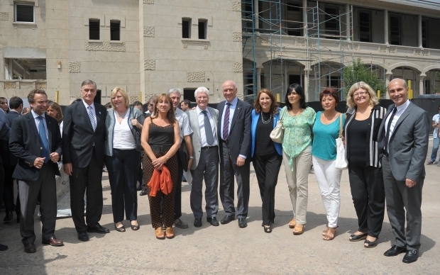 Las autoridades presentes durante la actividad.