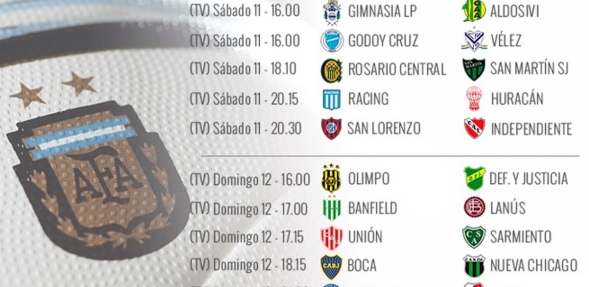 Imagen de Los horarios de la novena fecha: central juega el s&aacute;bado y newell's el lunes