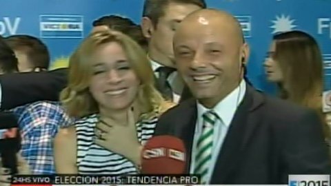 Imagen de Blooper de los movileros de C5N y TN
