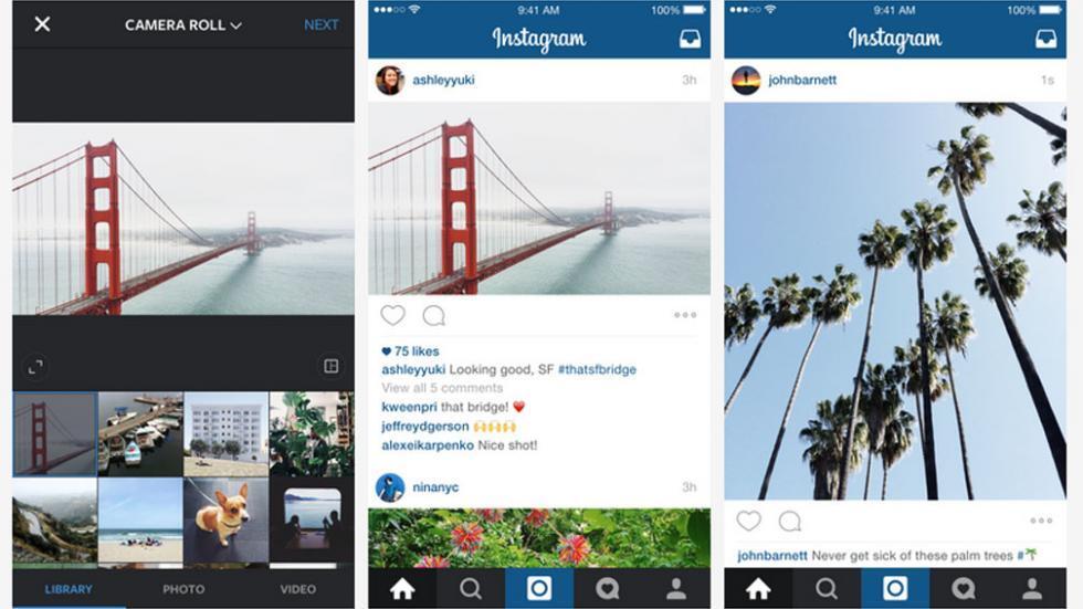 Imagen de Instagram: las fotos ya no tienen que ser cuadradas