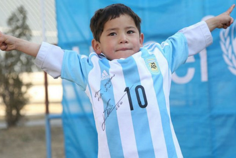 Imagen de Messi cumplio el sueño de un niño Imagen de Messi cumplio el sueño de un niño