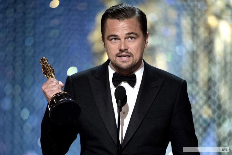 Imagen de Di Caprio finalmente gan&oacute; un Oscar, tras cinco nominaciones.