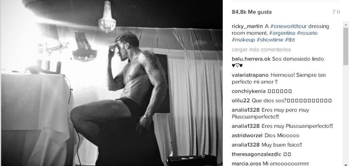 Imagen de Ricky Martin recordó a Rosario en Instagram