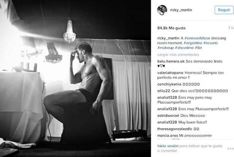 Imagen de Ricky Martin record&oacute; a Rosario en Instagram