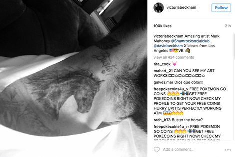 David Beckham se hizo un nuevo tatuaje