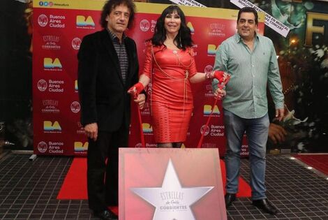 Imagen de Moria Casán recibió su Estrella"