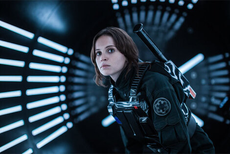 Imagen de "Rogue One: A Star Wars Story" con Felicity Jones