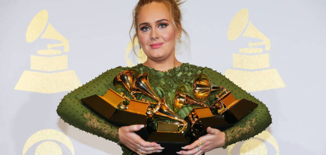 Imagen de Adele fue la gran ganadora de los Grammy
