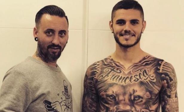Imagen de Icardi y un enorme tatuaje dedicado a sus hijas Imagen de Icardi y un enorme tatuaje dedicado a sus hijas