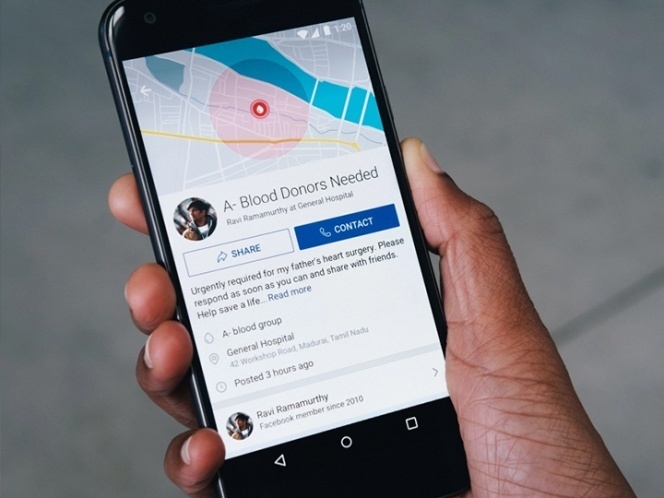 Imagen de Facebook te animar&aacute; a donar sangre