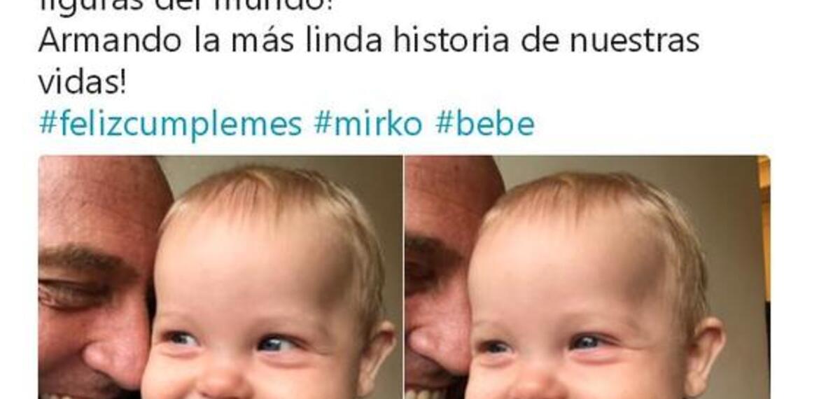 Imagen de Marley celebr&oacute; 8 meses junto a Mirko