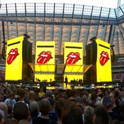Imagen de Fanaticos rosarinos con Mick Jagger