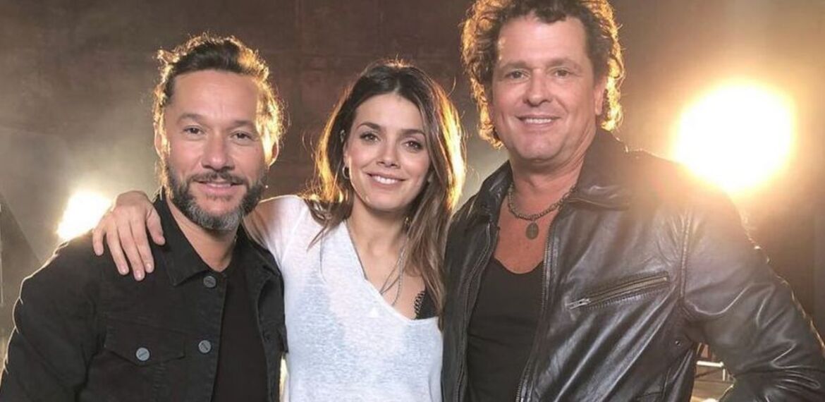 Imagen de Diego Torres junto a Carlos Vives en "UN POQUITO "