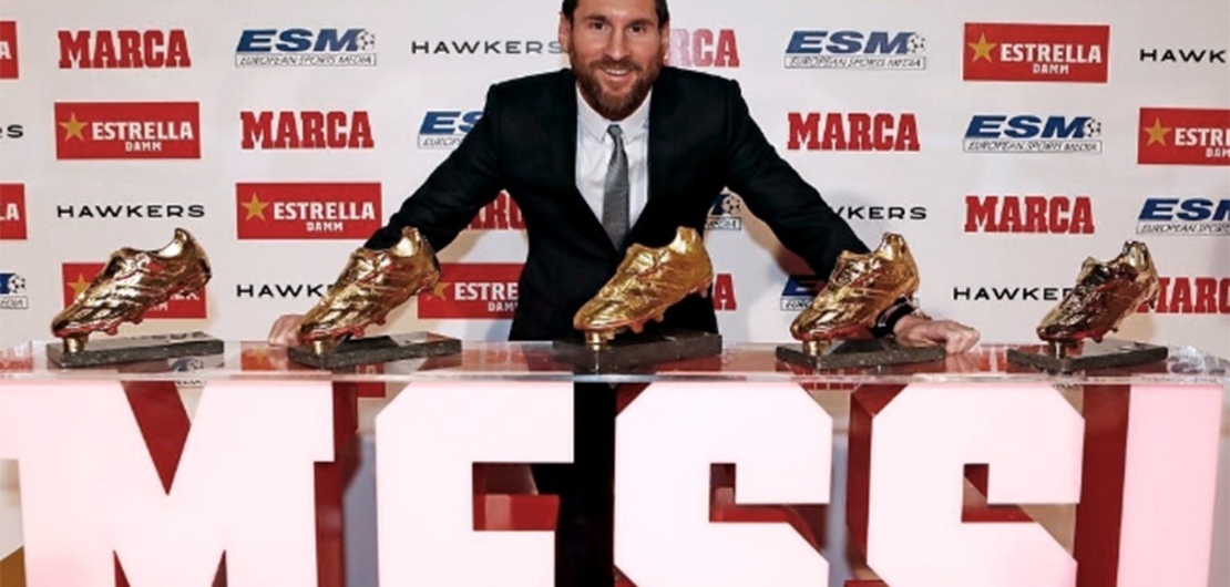 Imagen de Messi gan&oacute; por quinta vez el Bot&iacute;n de Oro en Europa