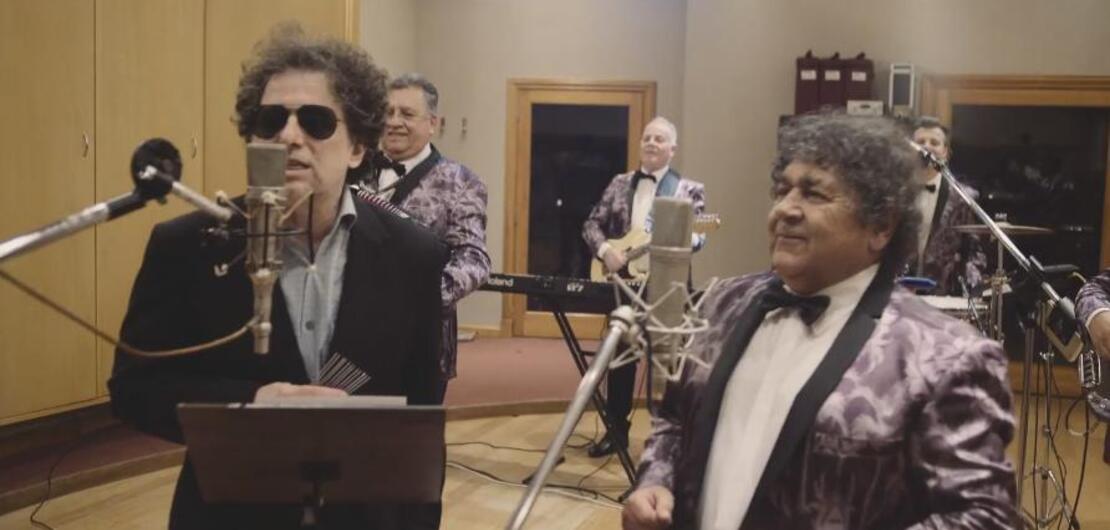 Imagen de Los Palmeras y Andres Calamaro grabaron juntos un cl&aacute;sico