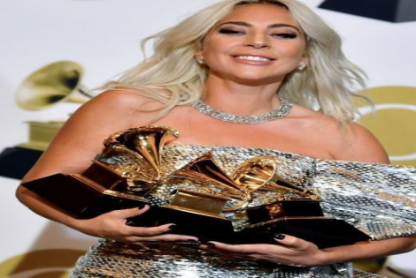 Imagen de Brill&oacute; Lady Gaga y fue la gran ganadora de los Grammy