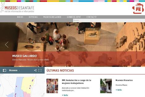 página web www.museosdesantafe.gob.ar