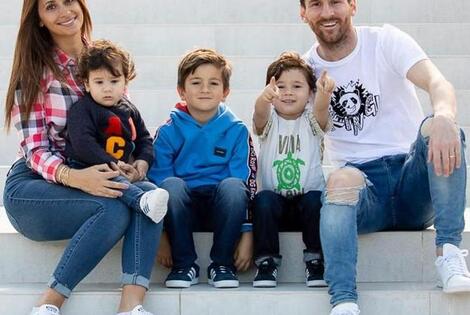 Imagen de La foto de Messi y su familia que recorre el mundo