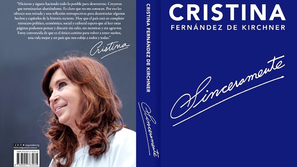 Imagen de Llega el libro de Cristina Kirchner: Sinceramente