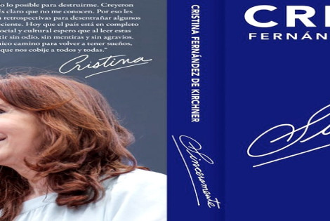 Imagen de Llega el libro de Cristina Kirchner: Sinceramente