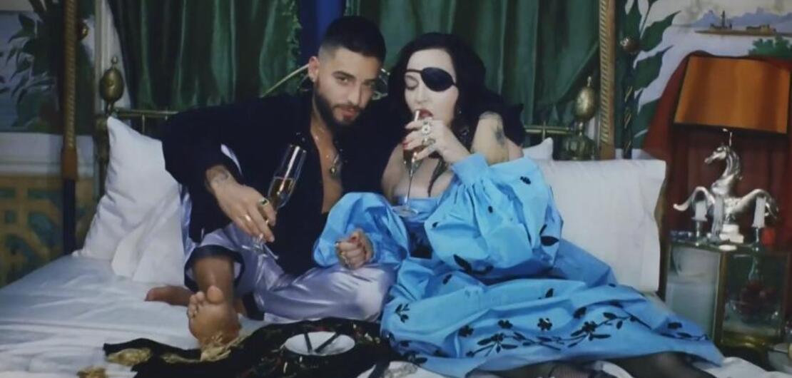 Imagen de Madonna y Maluma presentaron en vivo el videoclip Medellin