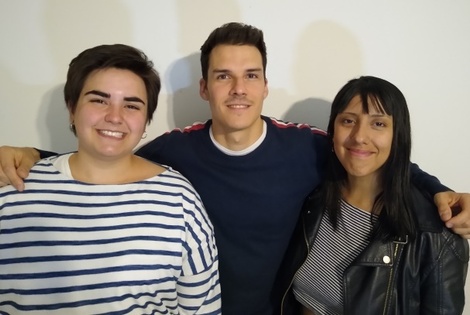 Ganadores Sofía Sánchez, Luca Mandolini y Florencia Robledo