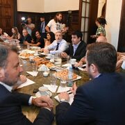 Imagen de El ministro de seguridad Saín se reunió con concejales