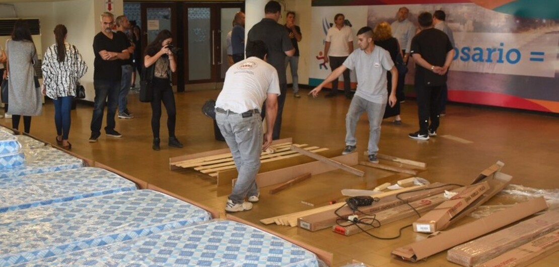 Recorrida Centro de aislamiento en el hip&oacute;dromo - Subsecretar&iacute;a de Comunicaci&oacute;n Social (Silvio Moriconi)