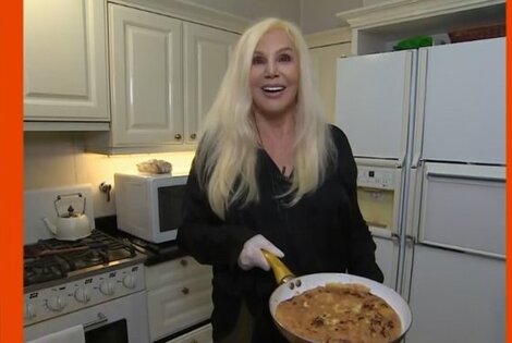 Imagen de Susana Gimenez cocin&oacute; una tortilla de papas en vivo