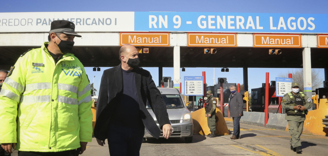 Imagen de Perotti supervisa los controles en la provincia