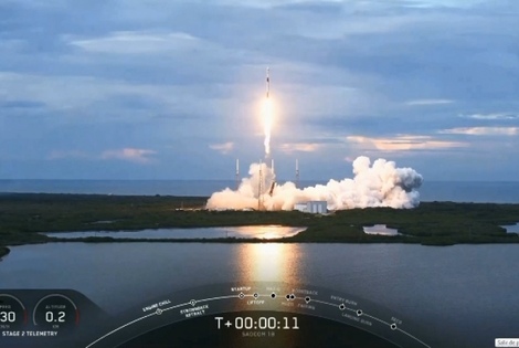 Imagen de Se lanzó con éxito el satelite Argentino Saocom 1B