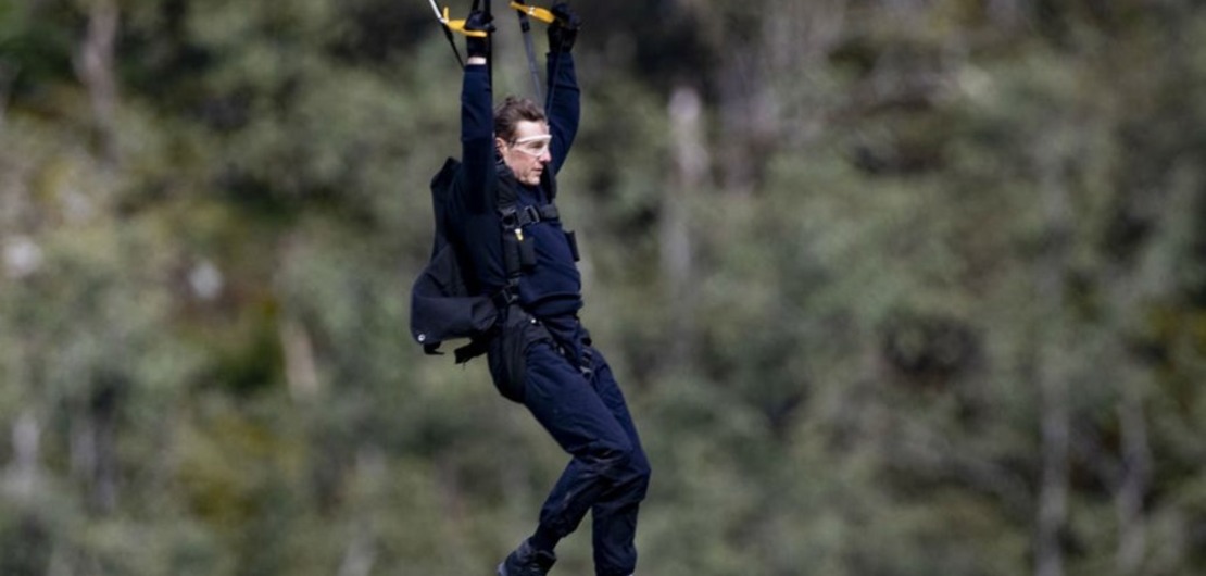 Imagen de Tom Cruise y el impresionante salto al vacío en pleno rodaje