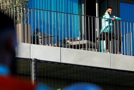 Imagen de Ronaldo, con coronavirus en Tur&iacute;n hace la cuarentena