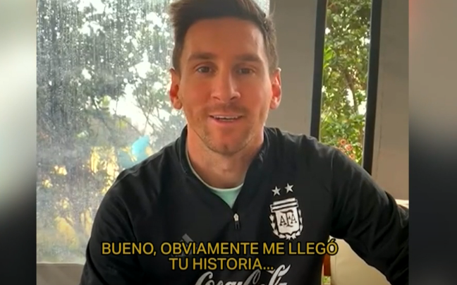 Imagen de El abuelo de 100 años que anotó todos los goles de Messi