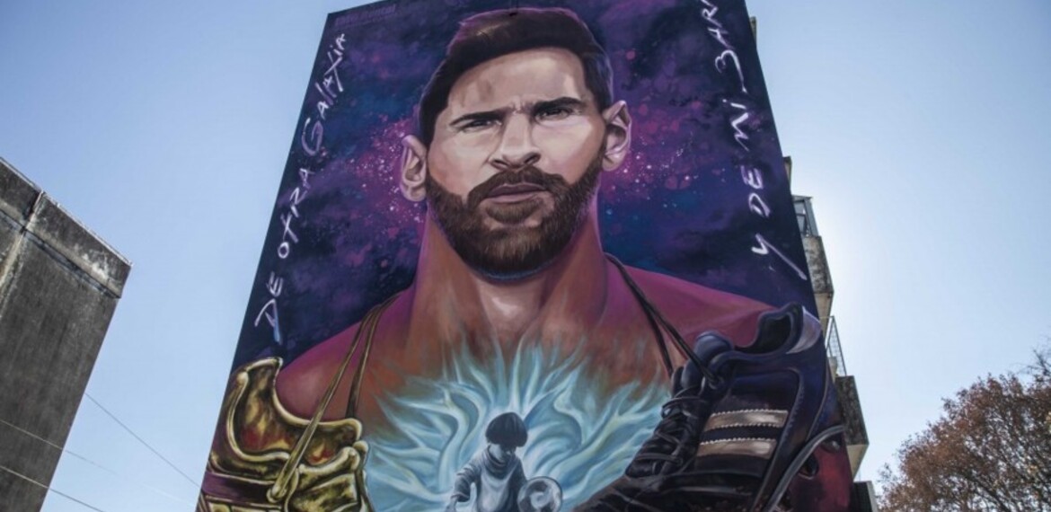 Mural Messi en Bs As y Azara - Sec. de Cultura y Educaci&oacute;n (Guillermo Turin Bootello)