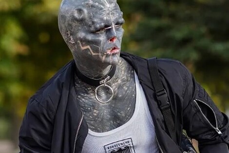 Imagen de El hombre que quiere parecerse a un alien