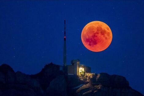 Imagen de El domingo podrá observarse una "luna de sangre"