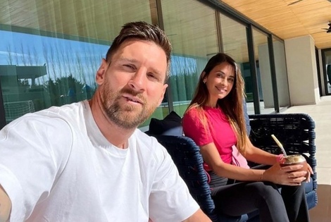 Imagen de Mates y familia: el descanso de Messi junto a Antonella