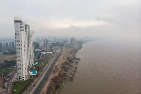 Imagen de Rosario amaneci&oacute; "irrespirable" por el humo