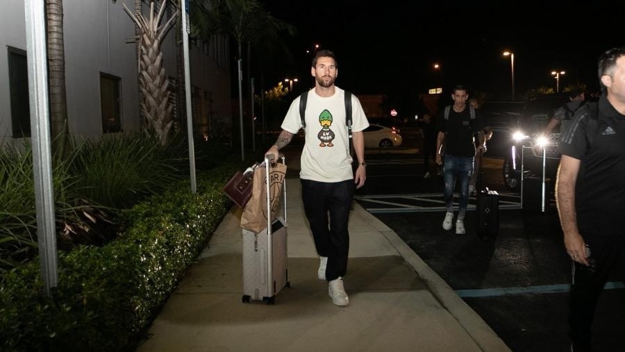 Imagen de Messi llegó a Miami para afrontar los últimos amistosos