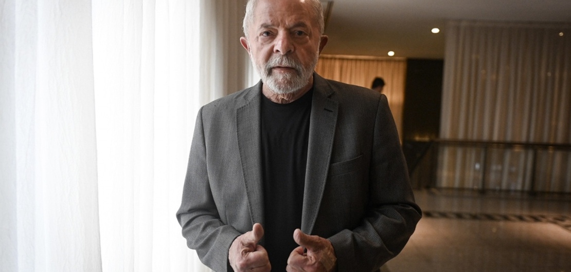 Lula, antes de recibir a Alberto Fern&aacute;ndez. / Foto: Leo Vaca.