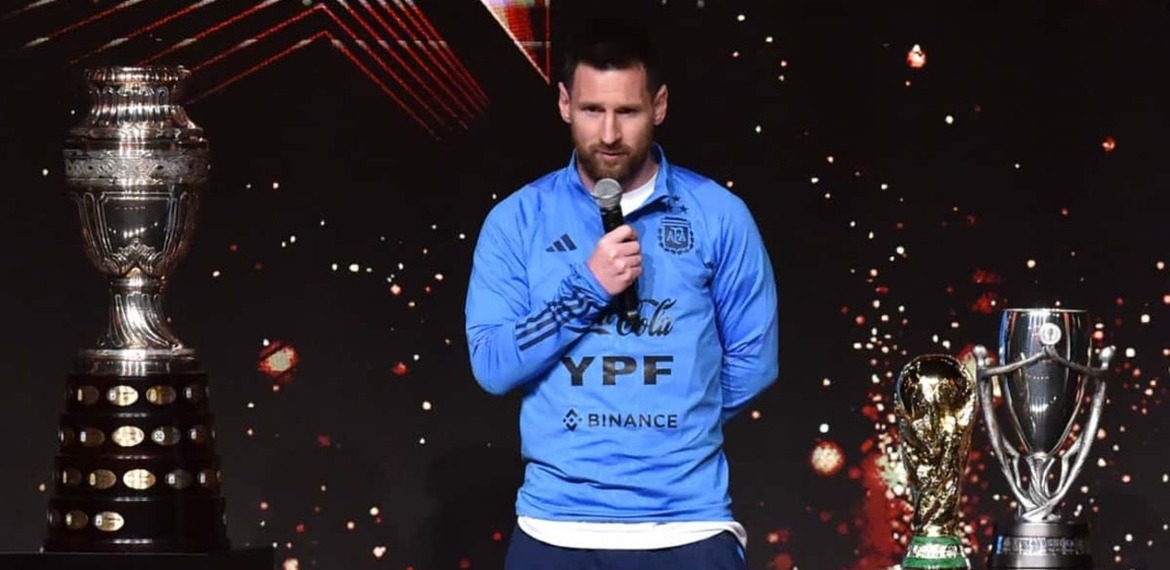Imagen de Lionel Messi, due&ntilde;o del homenaje de la CONMEBOL