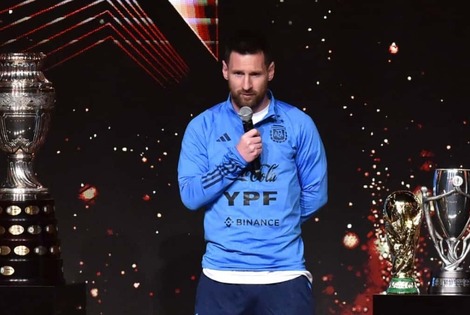 Imagen de Lionel Messi, due&ntilde;o del homenaje de la CONMEBOL