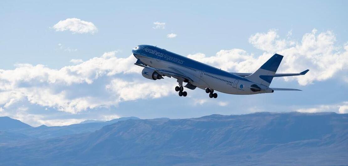 Imagen de Aerol&iacute;neas realiz&oacute; su primer vuelo con combustible sostenible