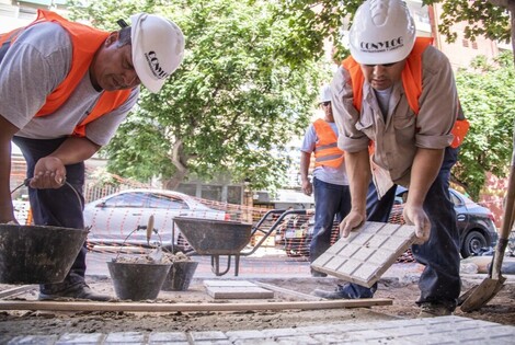Se puso en marcha el Plan de Veredas - Subsecretar&iacute;a de Comunicaci&oacute;n Social (Silvio Moriconi)
