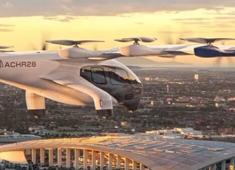 Imagen de JJOO de Los Ángeles 2028 con taxis aéreos