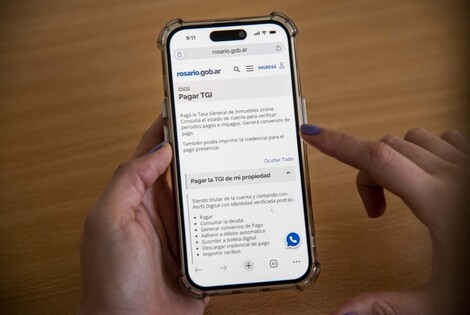Imagen de pago anual de la TGI con un 15% de descuento